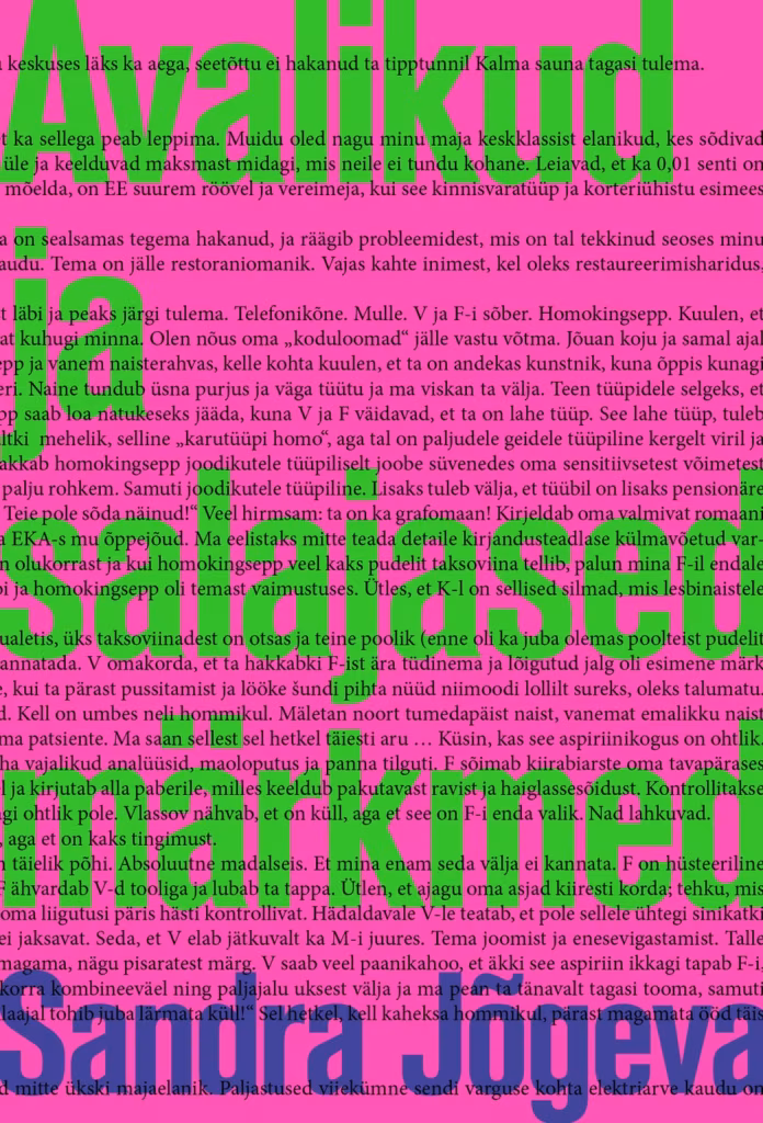 Sandra Jõgeva kollektsioon kunstnikest, orjadest ja tsüklialkohoolikutest